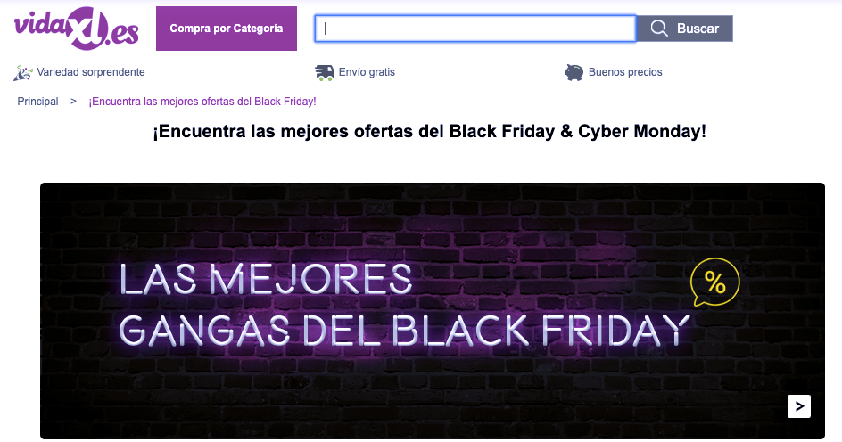 Descuentos de Black Friday en vidaXL