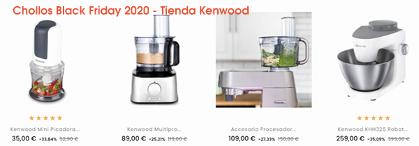 Chollos Black Friday 2020 - Tienda Kenwood
